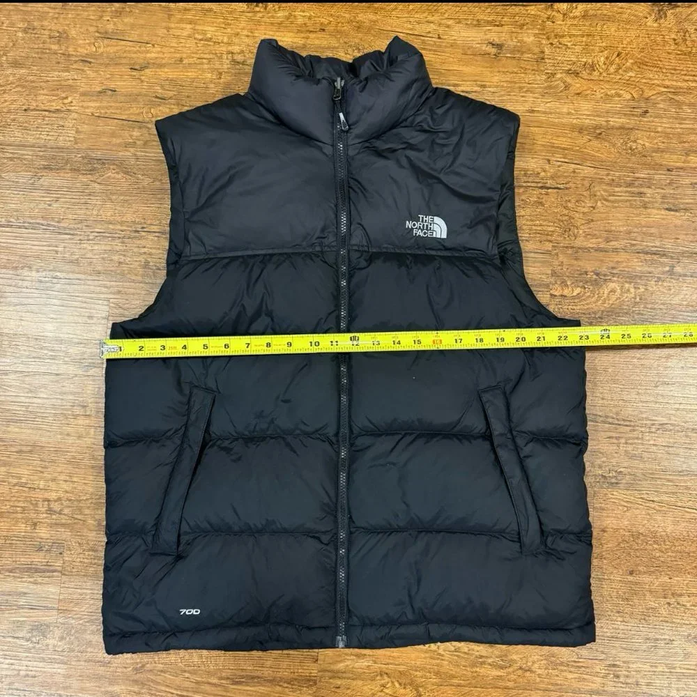 The‎ North Face Nuptse Black Goose Down Full Zip 700 Puffer Jacket Vest Men's L